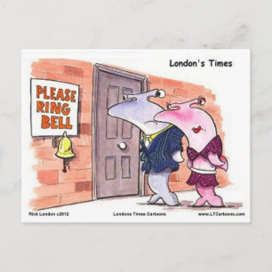 Hammerhead Sharks @ Door Funny Gifts Tees Etc Postcard