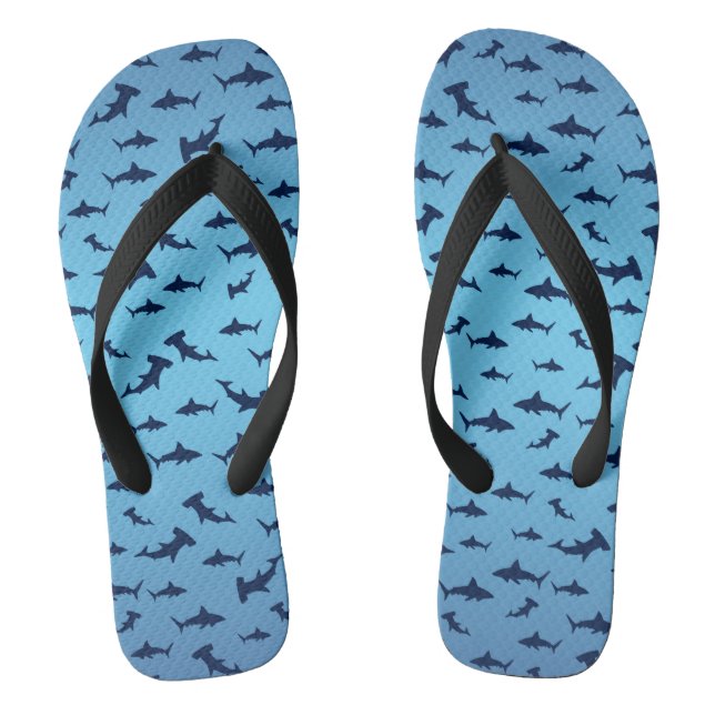 Hammerhead Sharks Flip Flops (Footbed)