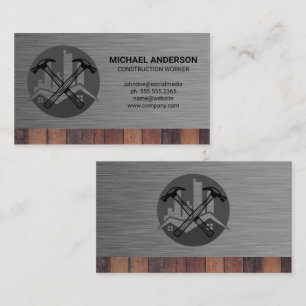 Hammers   Real Estate Property   Construction Business Card