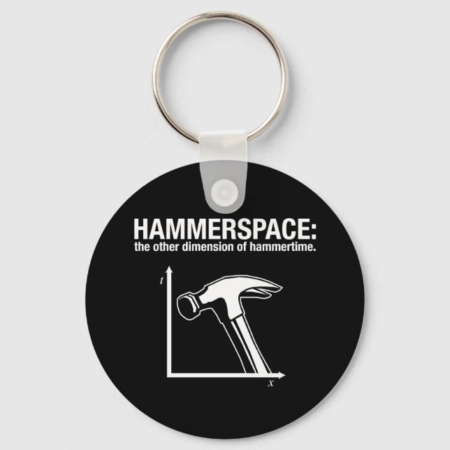 hammerspace: the other dimension of hammertime. key ring (Front)