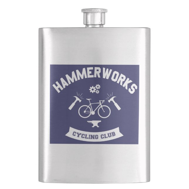 Hammerworks Cycling Club Hip Flask (Front)