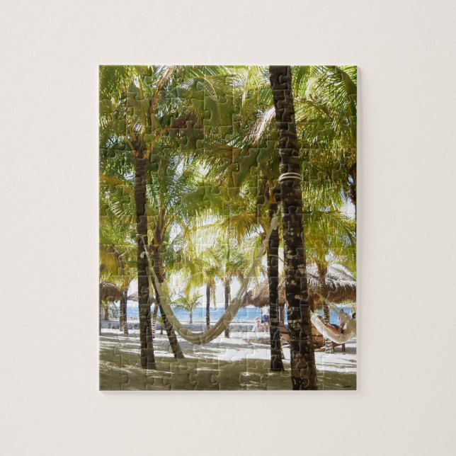 Hammock and Palm Trees Jigsaw Puzzle (Vertical)