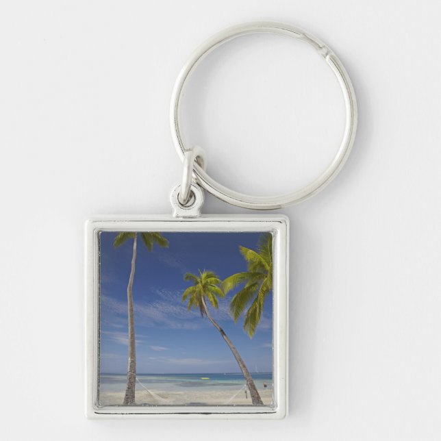 Hammock and palm trees, Plantation Island Resort Key Ring (Front)