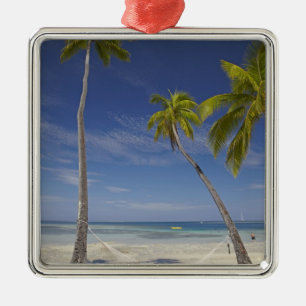 Hammock and palm trees, Plantation Island Resort Metal Tree Decoration
