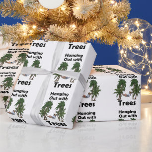 Hammock Camping Hanging Out With Trees Hammock Wrapping Paper