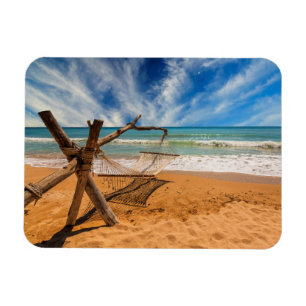 Hammock on a Tropical Beach Resort Magnet