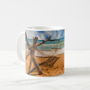 Hammock on a Tropical Beach Resort Thailand Coffee Mug