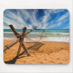 Hammock on a Tropical Beach Resort Thailand Mouse Mat