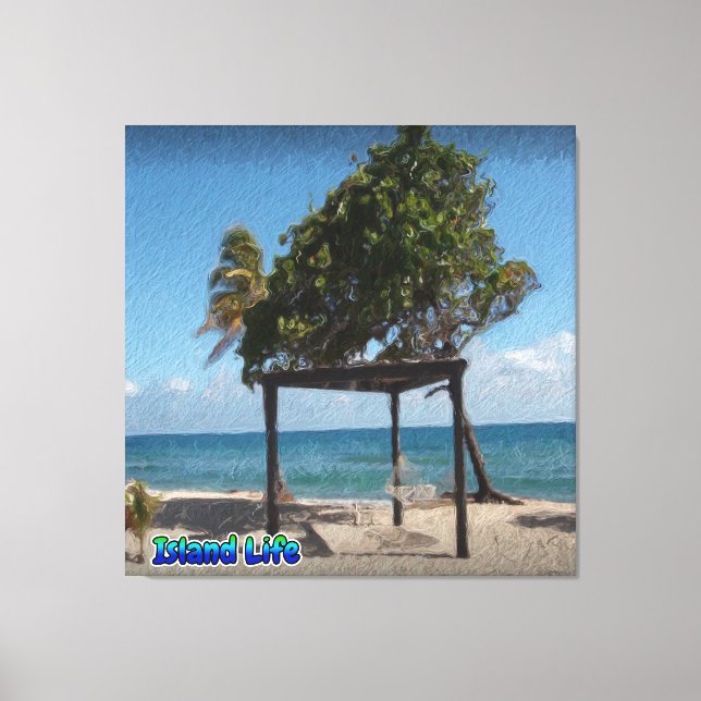 Hammock on the Beach  Canvas Print (Front)