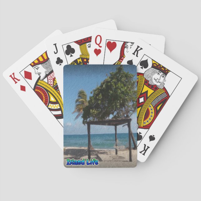 Hammock on the Beach  Playing Cards (Back)
