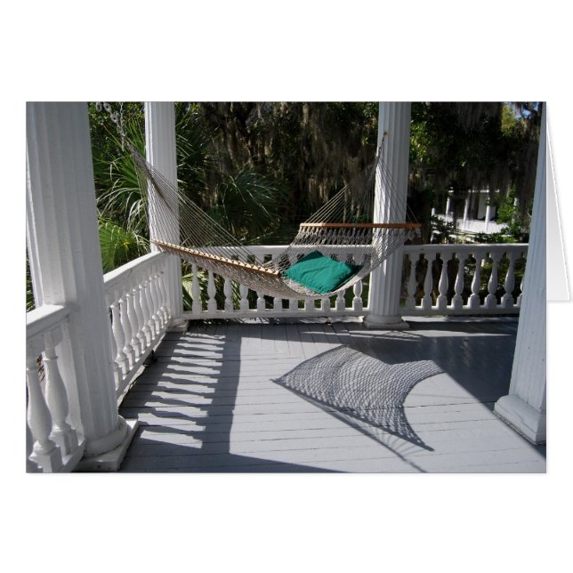 Hammock on the Porch Card (Front Horizontal)