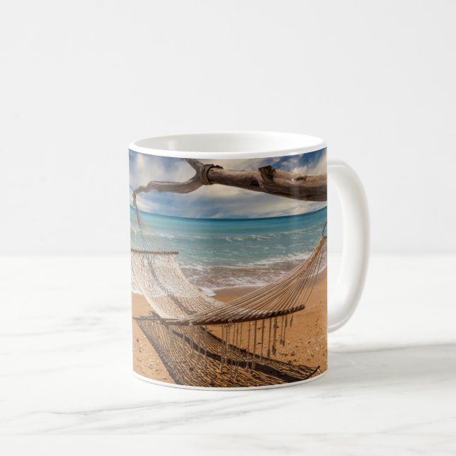 Hammock on the Shore Coffee Mug (Front Right)