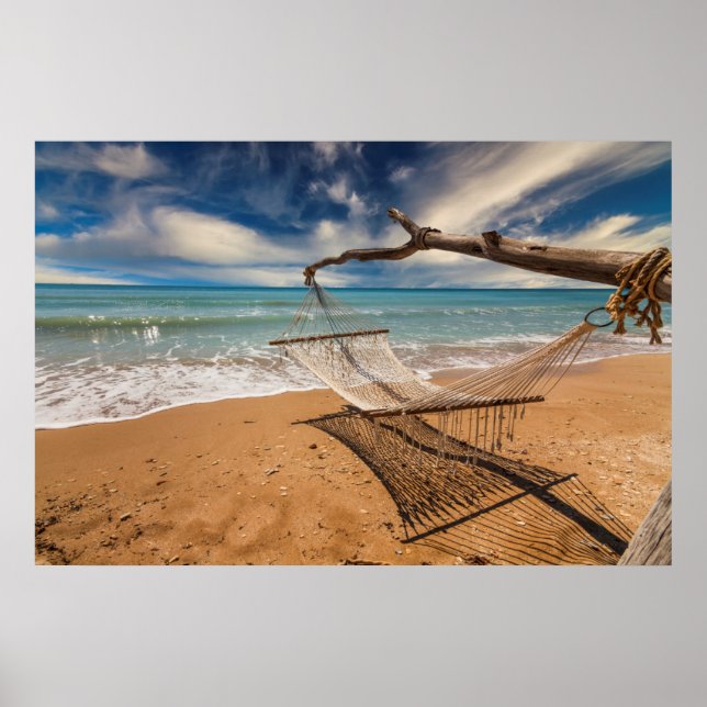 Hammock on the Shore Poster (Front)