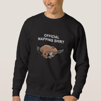 Hammock Sleeping Dog Bulldog Nap Sweatshirt