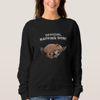 Hammock Sleeping Dog Bulldog Nap Sweatshirt