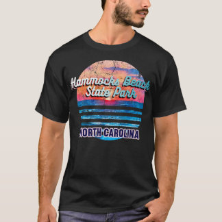 Hammocks Beach State Park North olina Retro Sunset T-Shirt