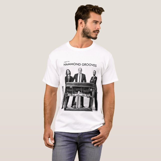 Hammond Grooves organ trio official T-shirt (Front Full)