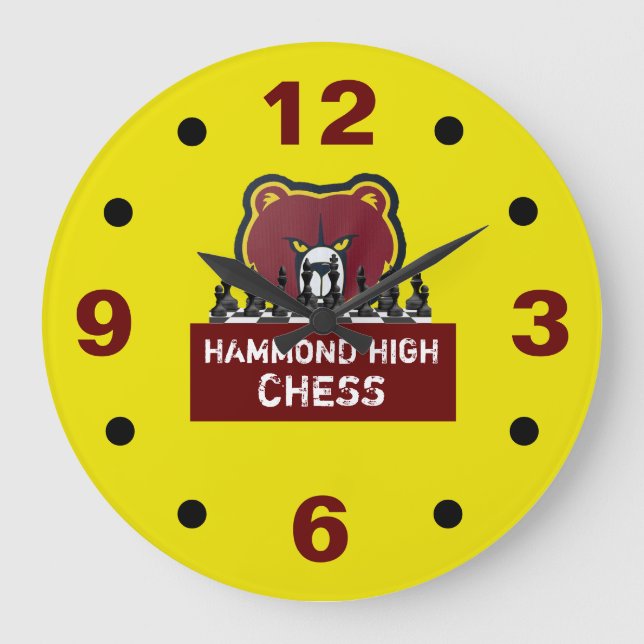 HAMMOND HIGH CHESS Wall Clock (Front)