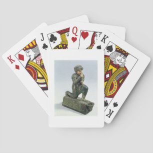 Hammurabi, king of Babylon, praying before a sacre Playing Cards