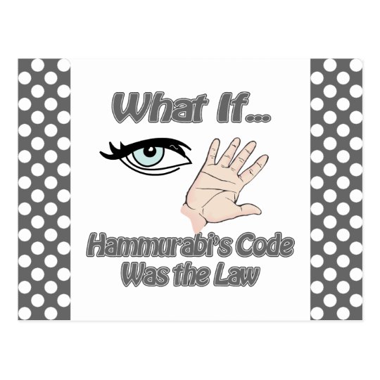 Hammurabis Code Postcard