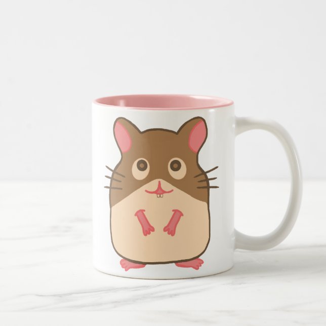 Hammy Hamster Two-Tone Coffee Mug (Right)