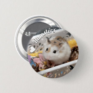 Hammyville - Cute Hamster 6 Cm Round Badge