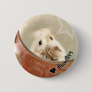 Hammyville - Cute Hamster 6 Cm Round Badge