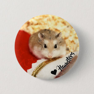 Hammyville - Cute Hamster 6 Cm Round Badge