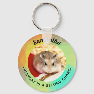 Hammyville - Cute Hamster Cool Geometric Key Ring