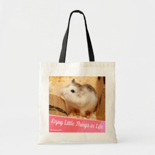 Hammyville - Cute Hamster Enjoy Little Things Tote Bag