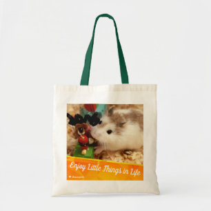 Hammyville - Cute Hamster Enjoy Little Things Tote Bag