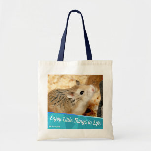 Hammyville - Cute Hamster Enjoy Little Things Tote Bag