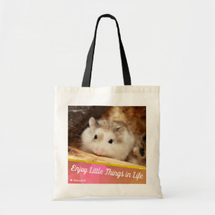 Hammyville - Cute Hamster Enjoy Little Things Tote Bag