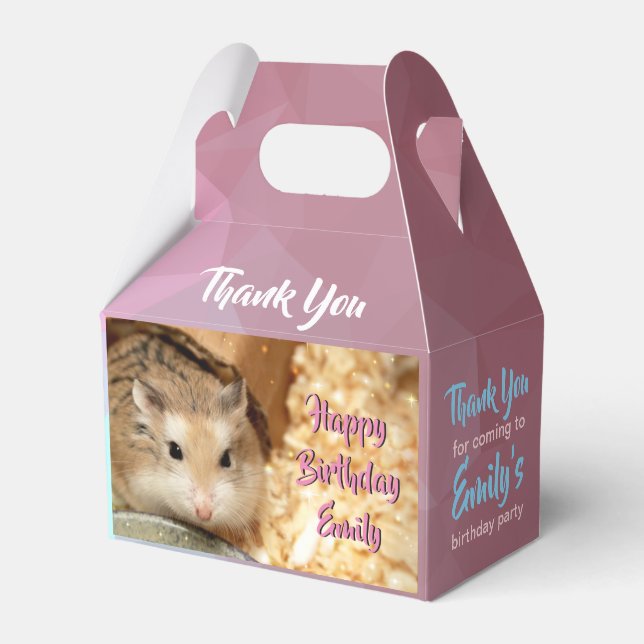 Hammyville - Cute Hamster Favour Box (Front Side)