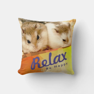 Hammyville - Cute Hamster Geo Design Cushion