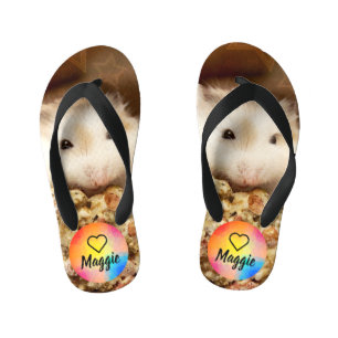 HammyVille - Cute Hamster Kid's Flip Flops