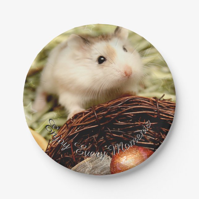 Hammyville - Cute Hamster Paper Plate (Front)