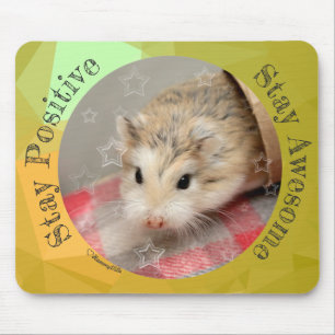 HammyVille - Cute Hamster Stay Awesome Mouse Mat
