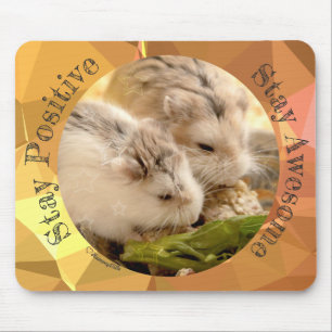 HammyVille - Cute Hamster Stay Awesome Mouse Mat