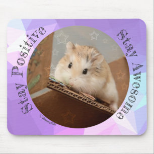 HammyVille - Cute Hamster Stay Awesome Mouse Mat
