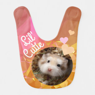 HammyVille - Cute Hamster Sun Set Geometric Bib