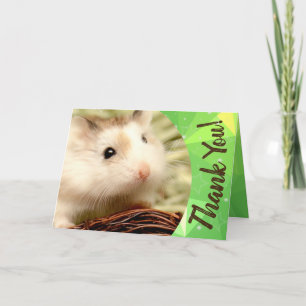 Hammyville - Cute Hamster Thank You Card