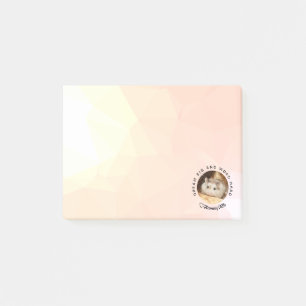 HammyVille - Cute Hamster with Motivational Quote Post-it Notes