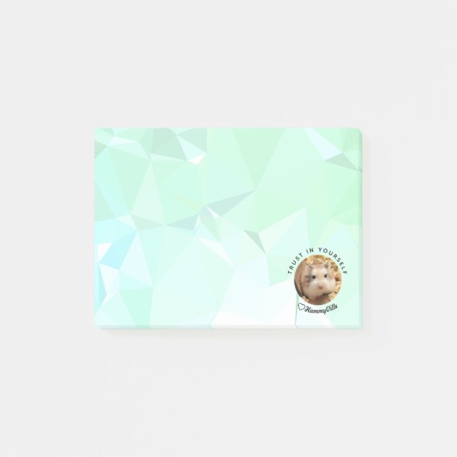 HammyVille - Cute Hamster with Motivational Quote Post-it Notes (Front)