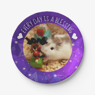 Hammyville - Cute Robo Hamster Blessing Paper Plate