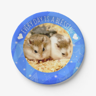 Hammyville - Cute Robo Hamster Blessing Paper Plate