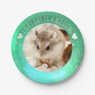Hammyville - Cute Robo Hamster Blessing Paper Plate