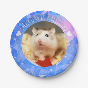 Hammyville - Cute Robo Hamster Blessing Paper Plate