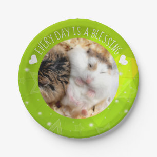 Hammyville - Cute Robo Hamster Blessing Paper Plate