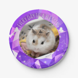 Hammyville - Cute Robo Hamster Blessing Paper Plate